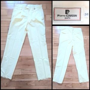 Men's Pleated Vintage Yellow Golf Pants